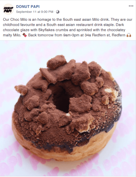 Choc Milo donut