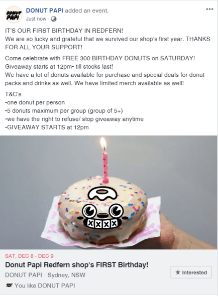 donut pappi birthday