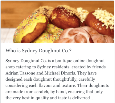 Sydney's best doughnuts
