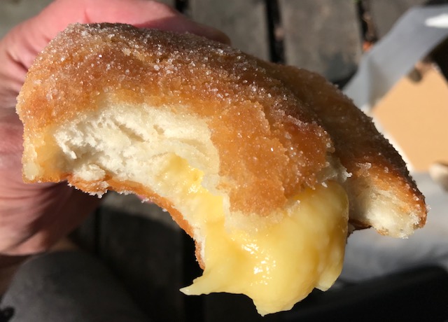 Vanilla Custard Donut, Donut Kitchen, Eumundi Markets 2