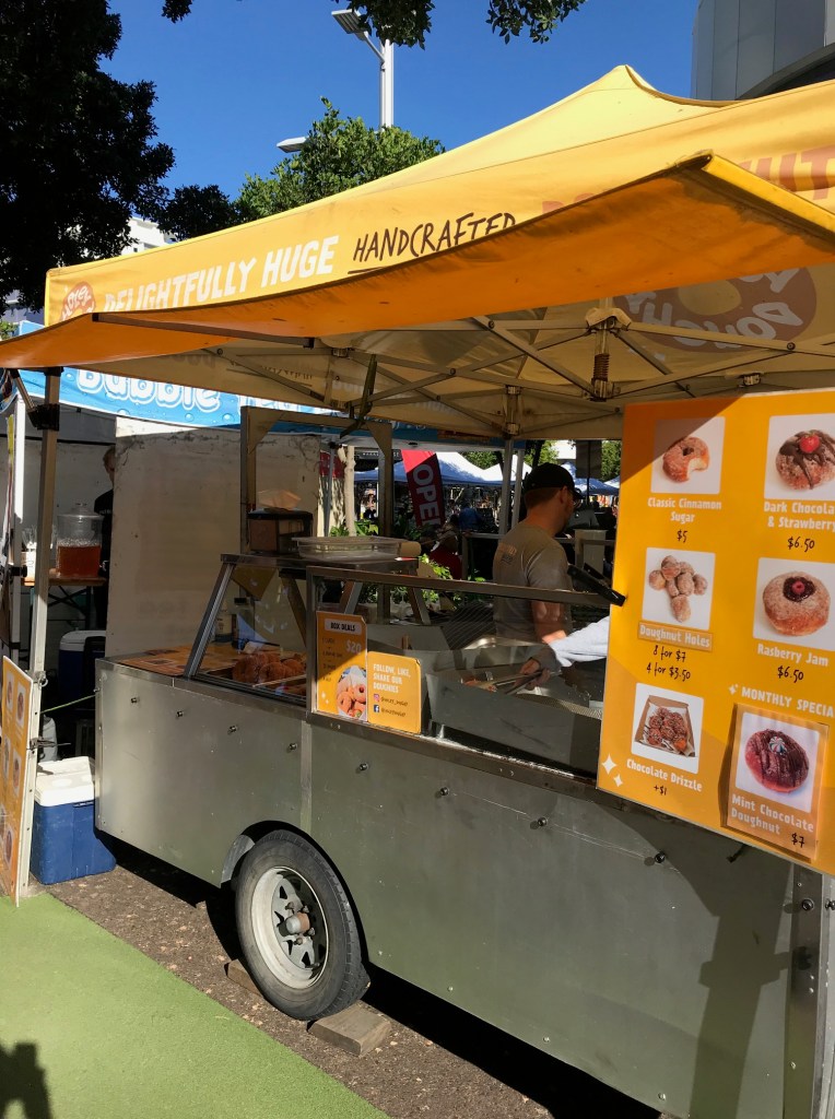 Holey Doughy food truck, Caloundra Markets