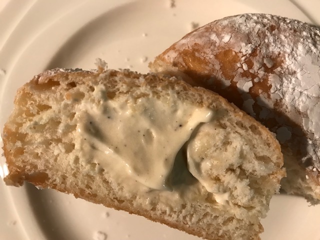 Grumpy Donuts Vanilla Custard Doughnut opened