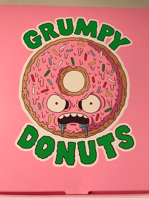 Grumpy Donuts box