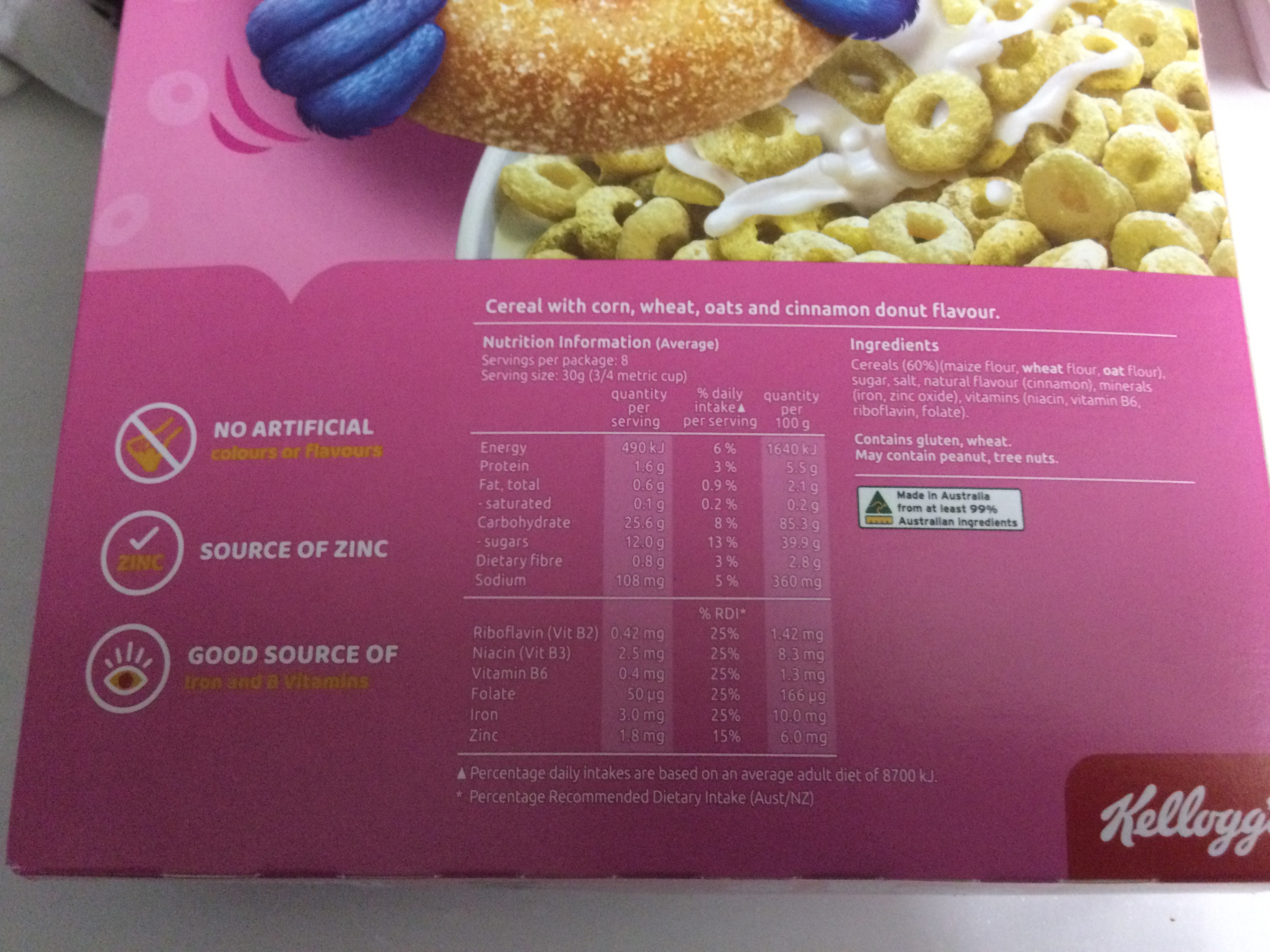 Kellogg’s Froot Loops Cinnamon Donut Flavour DomNuts